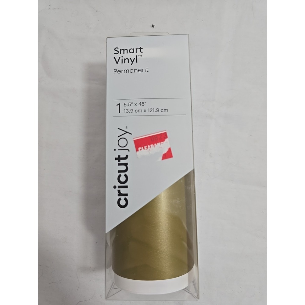 Cricut Joy Smart‎ Vinyl - 5.5" x 48" Removable Adhesive Decal  Gold NEW!